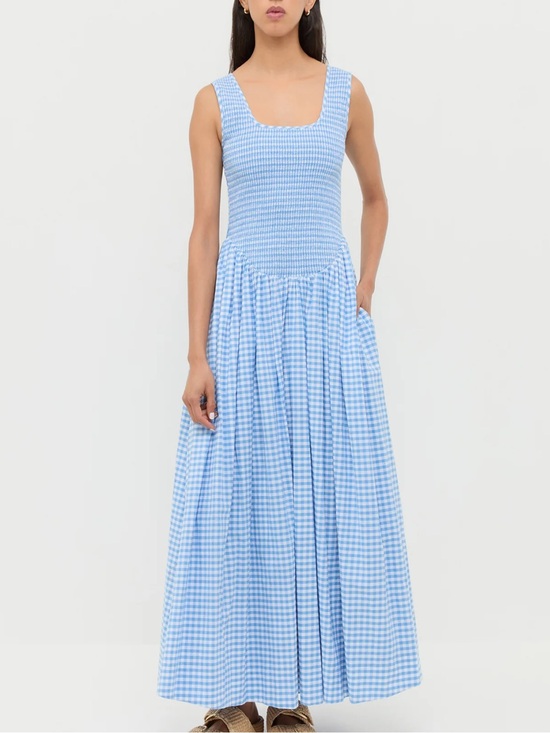 Loeffler Randall Dresses & Skirts - Loeffler Randall Estelle Dress Blue Gingham Size 4 NWT